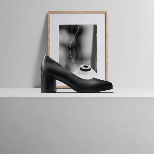 Clarks Freva55 Court Black Black Leather - 38 2