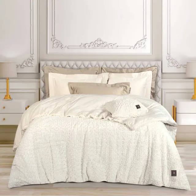 Κουβερτοπάπλωμα 240x250 King Size 740gsm Essential Greenwich Polo Club 3959 White 100% Πολυέστερ