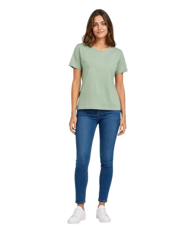 Pepe Jeans - Γυναικείο T-Shirt Mia C Neck Regular Fit PM5000167-610 Πράσινο 2