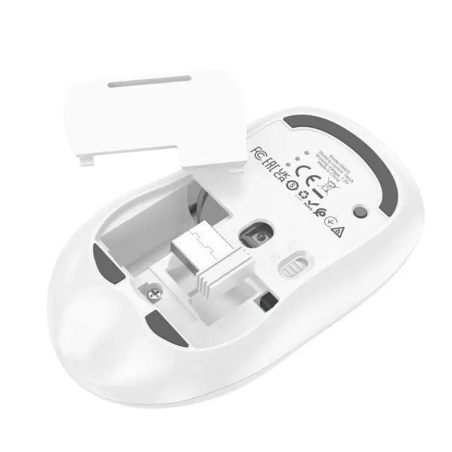 Ασύρματο Ποντίκι Hoco GM25 Royal Dual Mode 1600dpi 2.4GHz 4 Πλήκτρων Λευκό 3