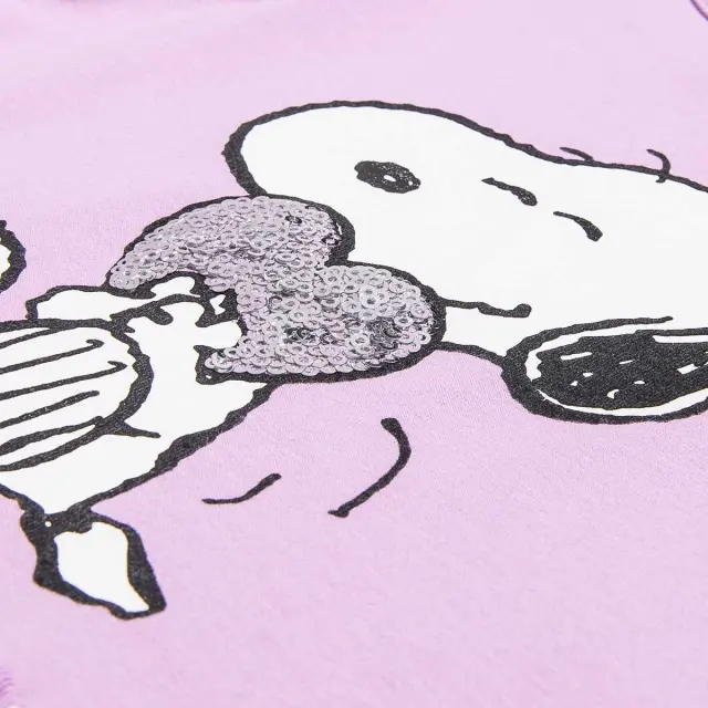 Μπλούζα Snoopy με παγιέτες και ανάγλυφα στοιχεία 2