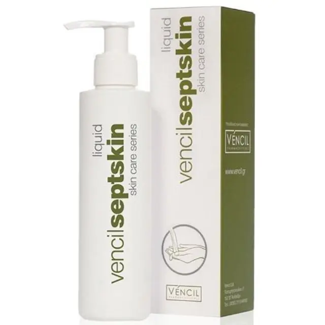Vencil Skin Care Series Septskin Liquid Ήπιο Υγρό Καθαρισμού με Αντισηπτικά Συστατικά, για Καθημερινή Χρήση, 170ml