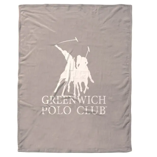 Κουβέρτα 160x240 Μονή 300gsm Fleece Essential Greenwich Polo Club 3490 Taupe 100% Πολυέστερ 3