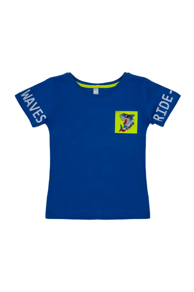 T-Shirt Kid Shark Μπλέ