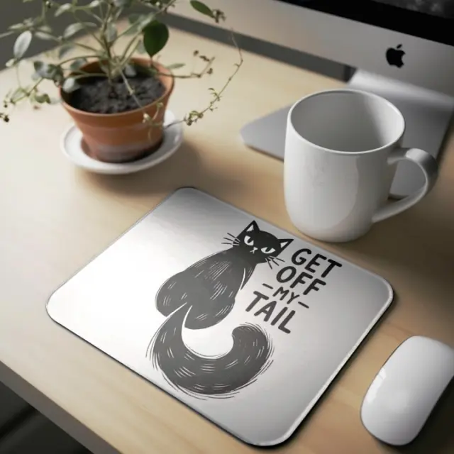 Mousepad cat A12 Διαστάσεις: 22cm(μήκος) x 18cm (ύψος)