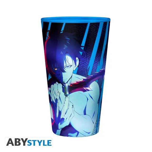Ποτήρι γυάλινο SOLO LEVELING - Premium Large Glass - 400ml - Sung Jinwoo ABYVER313