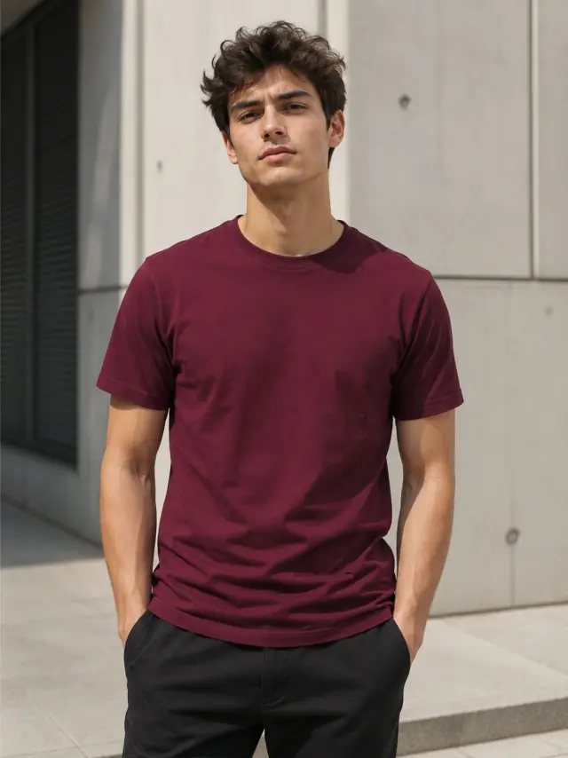 T-shirt Noshame® Μπορντό - 3026094 - XXL