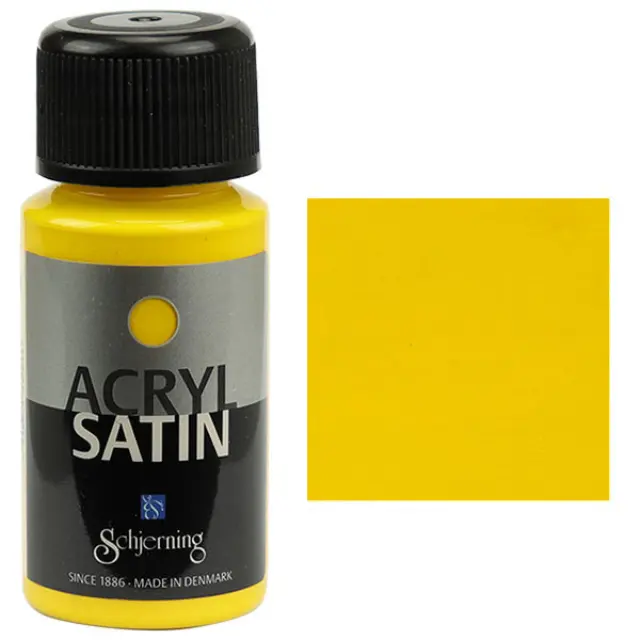 Ακρυλικό Χρώμα Schjerning Acryl Satin - 2108 Yellow - 50ml