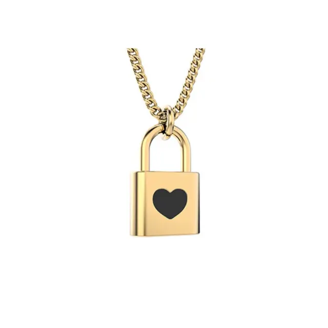 Chocli επίχρυσο κολιέ 18k: Love Lock