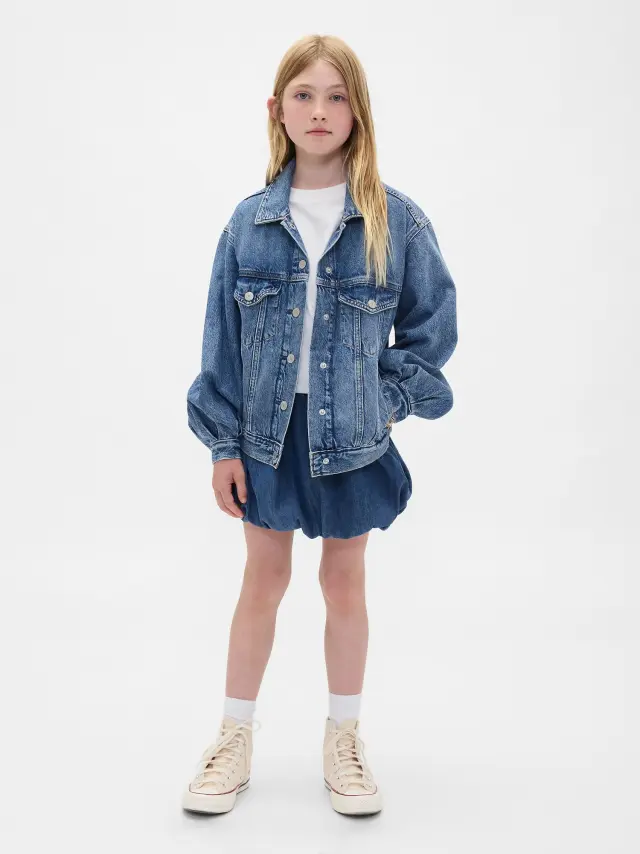 Παιδική Τζιν Bubble Φούστα Σορτς Medium indigo