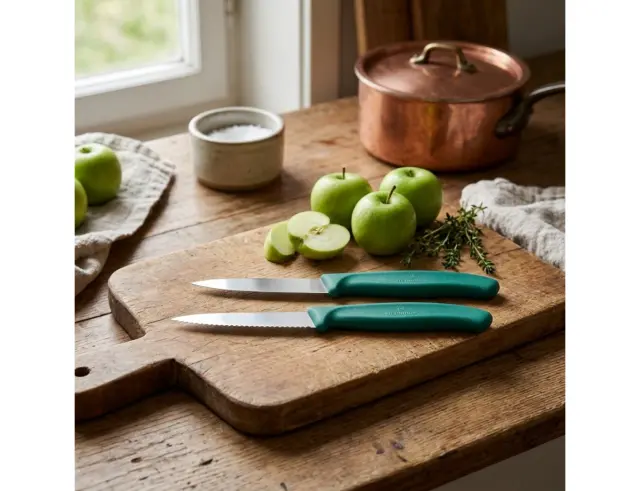 Σετ Μαχαίρια Γενικής Χρήσης Victorinox Swiss Classic με μήκος λεπίδας 8cm - Green - 2 τεμάχια6.7694.2C1