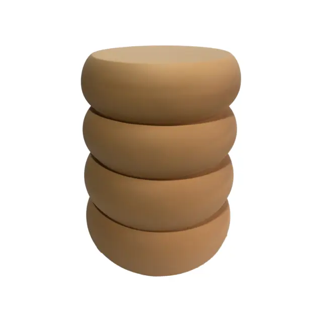 Βοηθητικό τραπέζι Venezia pakoworld MGO terracotta Φ35x46εκ 2