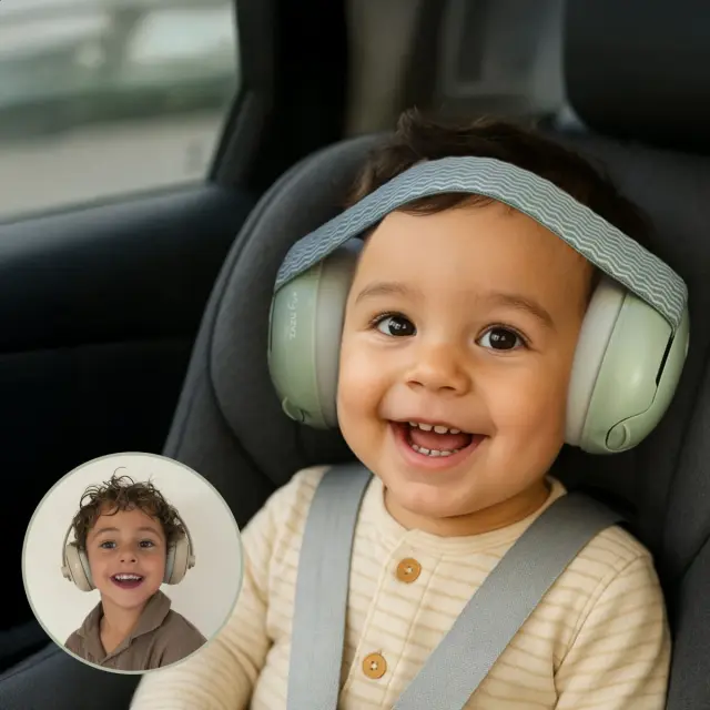 Zazu Fun Earmuffs Ωτοασπίδες Προστασίας Ακοής Πράσινο ZA-EAR-02 3