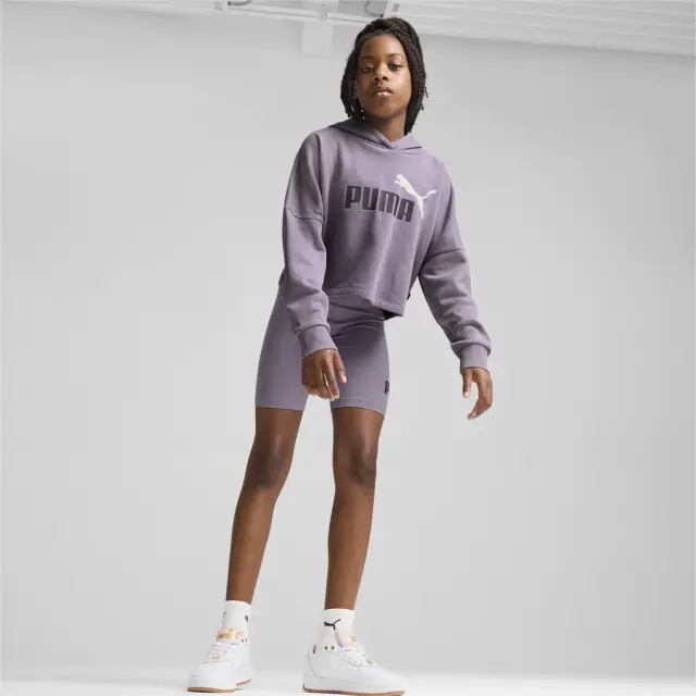 Puma Essentials Logo Cropped Hoodie Pale Plum 671134-34 - 116 2