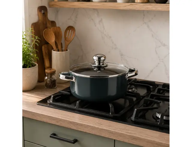 Κατσαρόλα Pyrex Classique με καπάκι, αντικολλητική επίστρωση, διάμετρο 28cm και χωρητικότητα 5L 27492