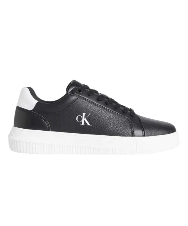 Calvin Klein - Ανδρικά Sneakers Chunky Cupsole Leather Black YM0YM01198-0GN Μαύρο