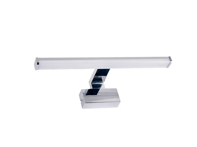 LED ΦΩΤΙΣΤΙΚΟ ΛΟΥΤΡΟΥ ΑΛΟΥΜΙΝΙΟ&PC 60cm 10W IP44CCT ΧΡΩΜΙΟ