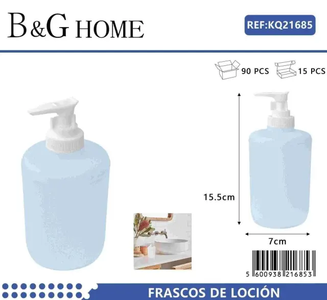 Θήκες κρεμοσάπουνου Dispenser πλαστικές - Σετ 5pcs - Light Blue - 21685 2