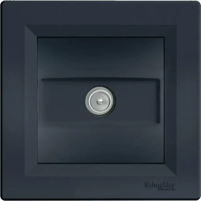 Asfora, TV socket ending, 1dB, anthracite
