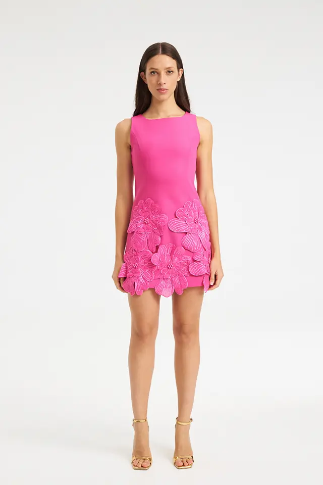 Φόρεμα με Floral Απλικέ FLOVIE DRESS - XS 2
