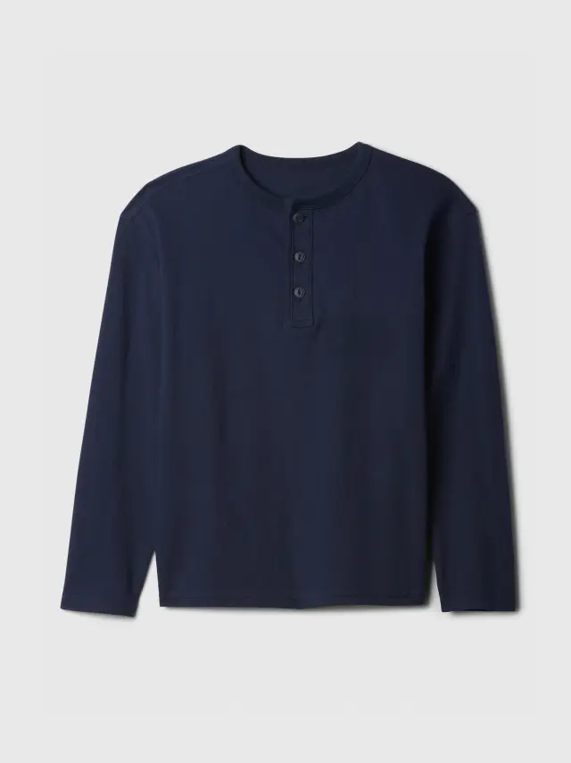 Μπλε Everyday Soft Henley Μπλούζα blue