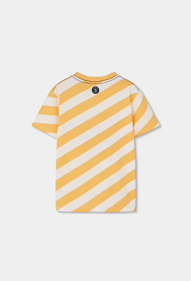 Boboli Knit t-shirt ριγέ για αγόρι 503064-9858 2