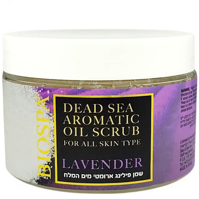 Sea Of Spa BioSpa Dead Sea Aromatic Oil Scrub Lavender Αρωματικό Έλαιο Απολέπισης Σώματος Λεβάντα 350 ml
