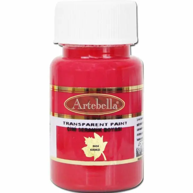Artebella Διάφανο Σμάλτο Tile And Ceramic - 8604 Red - 50ml
