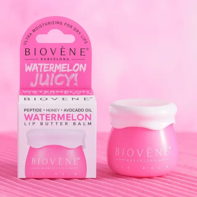 BIOVENE Watermelon + Peptide Lip Butter Balm Dewy-Dream Juicy 8g