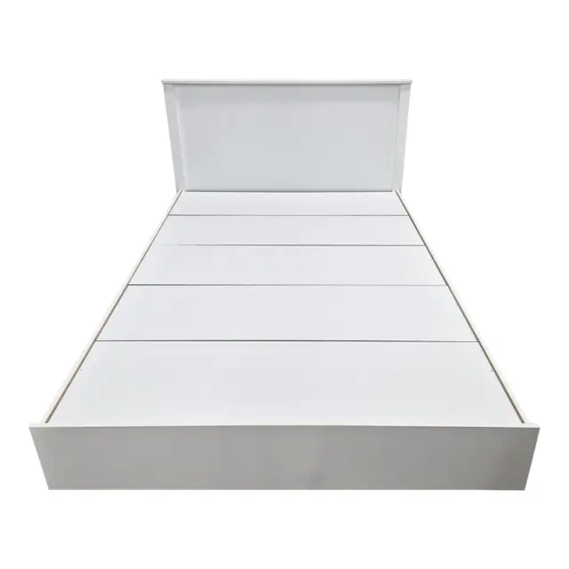 Κρεβάτι Athos pakoworld σε λευκή απόχρωση 140x200εκ 2
