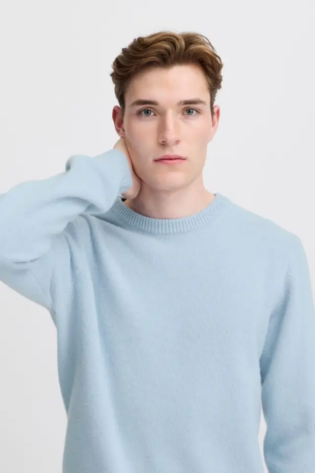 Casual Friday KARL Ανδρικό Μάλλινο Πλεκτό – Placid Blue - XXL 3