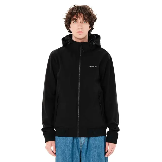 Emerson Men's Bonded Bomber Jacket (262.EM11.08-Black) - Μαύρο - S