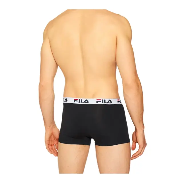 FILA Ανδρικό Boxer Urban Logo - Διπλό Πακέτο, Χρώμα Μαύρο - M 3