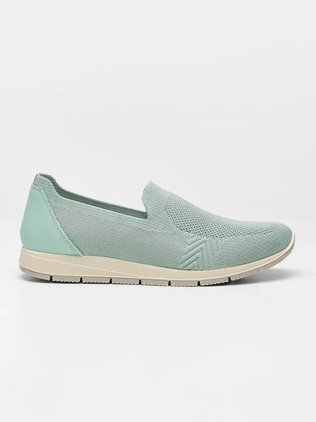 Imac Μοκασίνια-Loafers Γυναικείο ύφασμα flyknit Πράσινο IMA/707210 MENTA 3