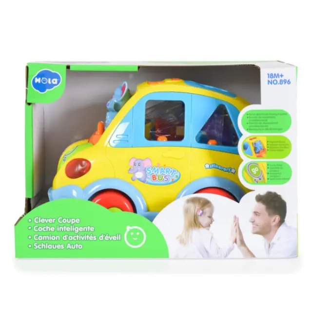 Hola Toys Smart Bus Λεωφορειάκι με Σχήματα 896