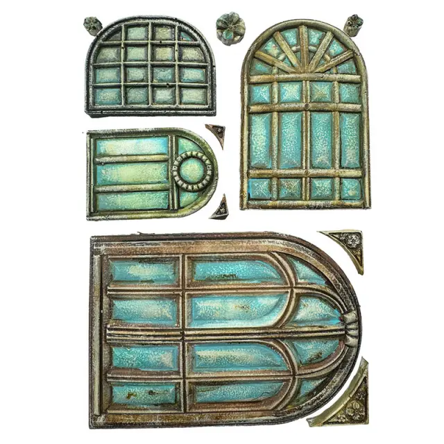 Καλούπι σιλικόνης A5, 15×21cm, Stamperia, Masquerade, Windows 2