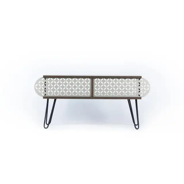 Έπιπλο Τηλεόρασης ILLIA No 1 Καρυδί/Μαύρο 106x30x48cm 2