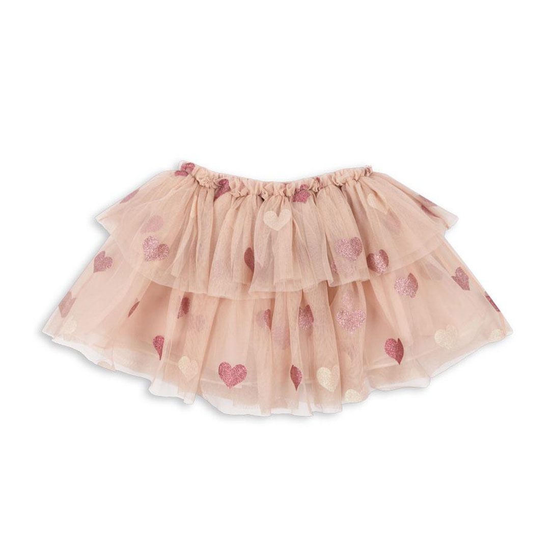 Φούστα με τούλι HEART ROSE GLITTER KONGES SLOJD - Ρόζ