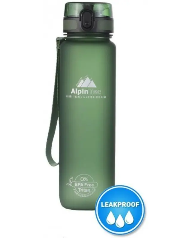 AlpinPro Quest Πλαστικό Παγούρι 1000ml Σκούρο Πράσινο