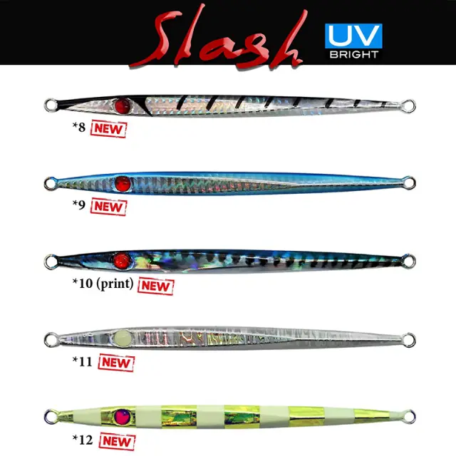 Πλάνος Pregio Slash 60–100gr Slim Σχεδίαση με UV Χρώματα για Shore Jigging 60gr #7 3