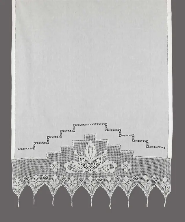 κουρτίνα 075 (160cm x 160cm) ecru με τούνελ - -
