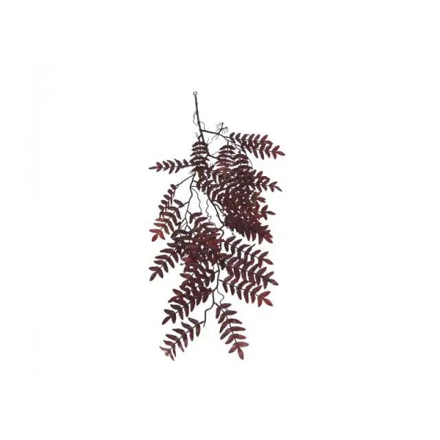 Φτέρη, κλαδί τεχνητό, μπορντό, 85cm