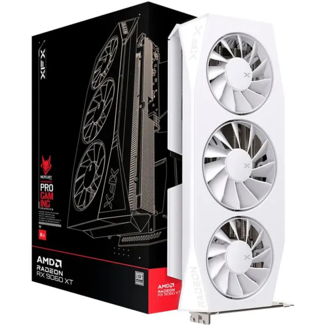 XFX Radeon RX 9060 XT Mercury OC (white, RDNA4, GDDR6, 2x DisplayPort, 1x HDMI 2.1)