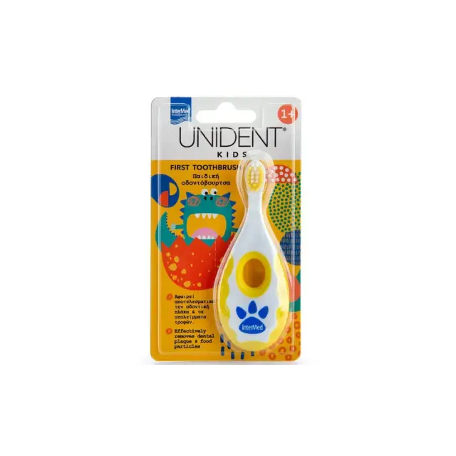 Intermed Unident Kids Baby First Toothbrush Παιδική Οδοντόβουρτσα για 1+ Ετών, 1τεμ