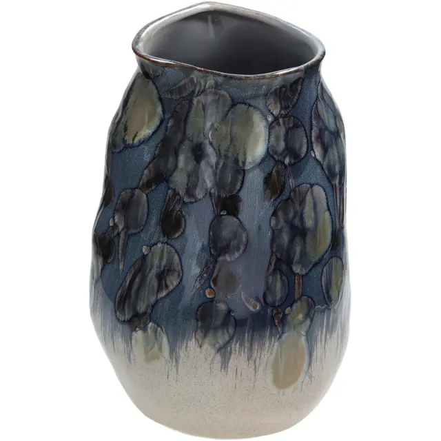 Βάζο Μπλε Κεραμικό 19.5x19.5x31cm