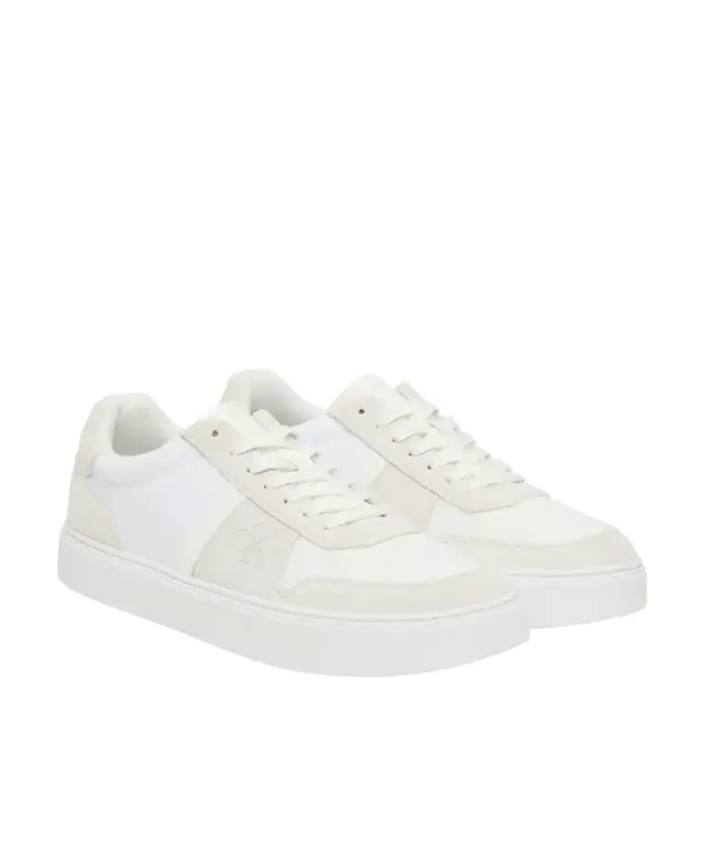 Calvin Klein - Ανδρικά Sneakers Ck Classic Cups Lace Mix Emb Tongue YM0YM01395-0K4 Λευκό 2