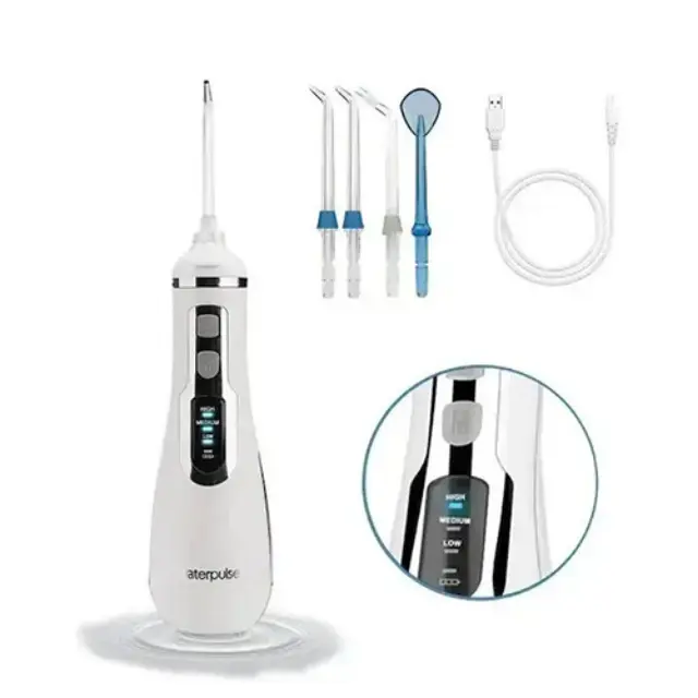 Waterpulse V500 Water Flosser Επαναφορτιζόμενο με Θήκη Ταξιδίου Λευκό 3