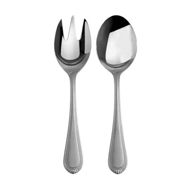 Maxwell & Williams Brocade Salad Servers Set Σετ Σερβιρίσματος Σαλάτας Ανοξείδωτο Ατσάλι 25.5cm - Inox
