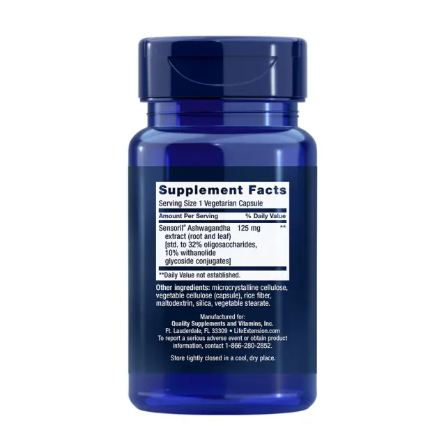 Life Extension Optimized Ashwagandha Extract - 60 vcaps 2