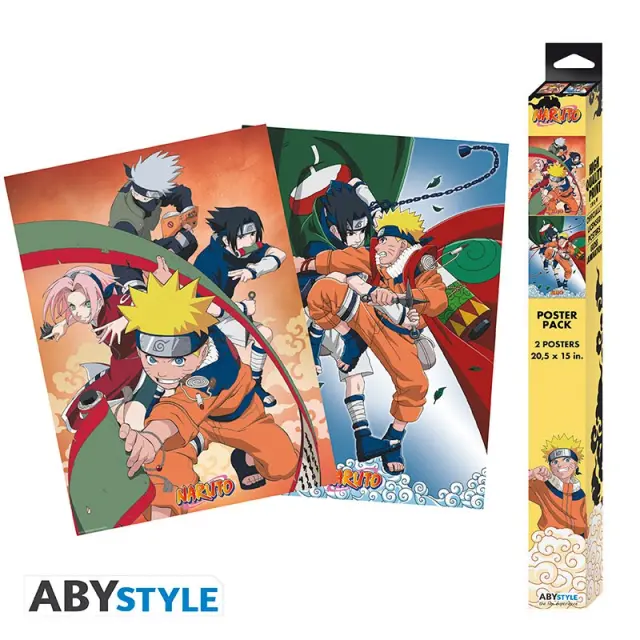 NARUTO - Set 2 Chibi Posters - Team 7 (52x38)